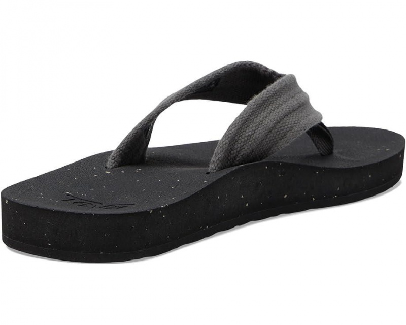 Grey Teva Reflip Canvas Men's Flip Flops | 73158-SGBJ