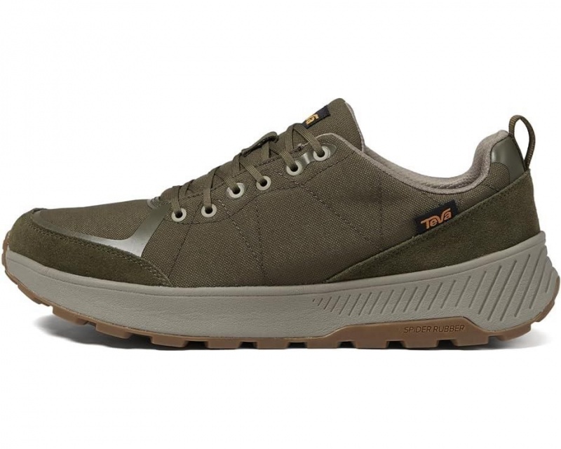 Olive Teva Ellwood Men's Hiking Shoes | 42053-LDHP