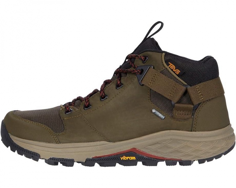 Olive Teva Grandview Gtx Men's Hiking Boots | 86537-BACR