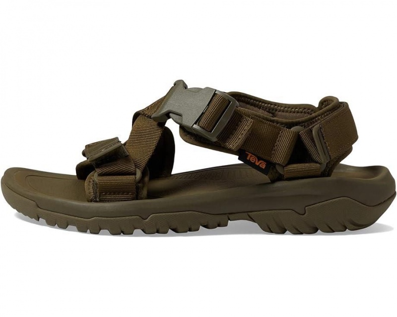 Olive Teva Hurricane Verge Men's Sandals | 72486-WADT