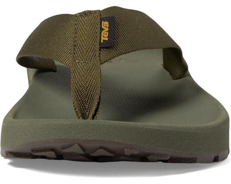 Olive Teva Hydratrek Men's Flip Flops | 23679-VNPL