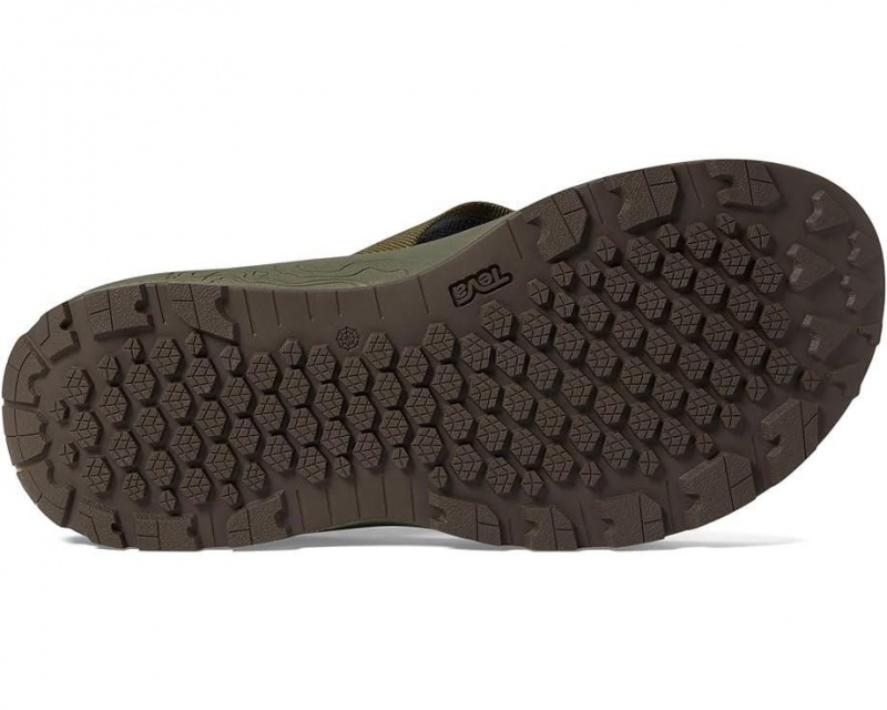 Olive Teva Hydratrek Men's Flip Flops | 23679-VNPL