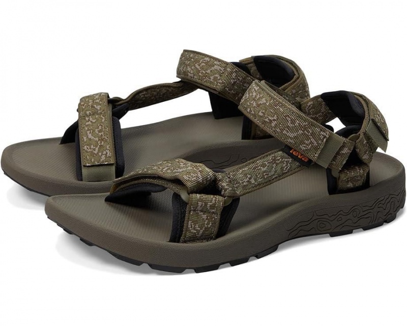 Olive Teva Hydratrek Men\'s Sandals | 41635-KZVX