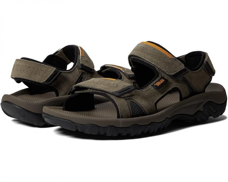 Olive Teva Katavi 2 Men\'s Sandals | 10837-DIVX