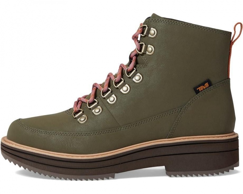 Olive Teva Midform Women's Boots | 16897-XMLI