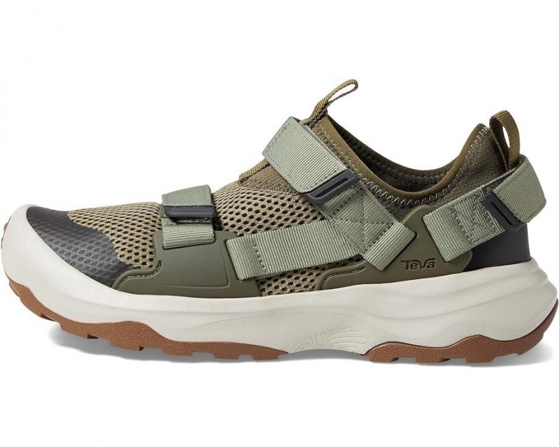 Olive Teva Outflow Universal Men's Hiking Shoes | 61293-AMXU