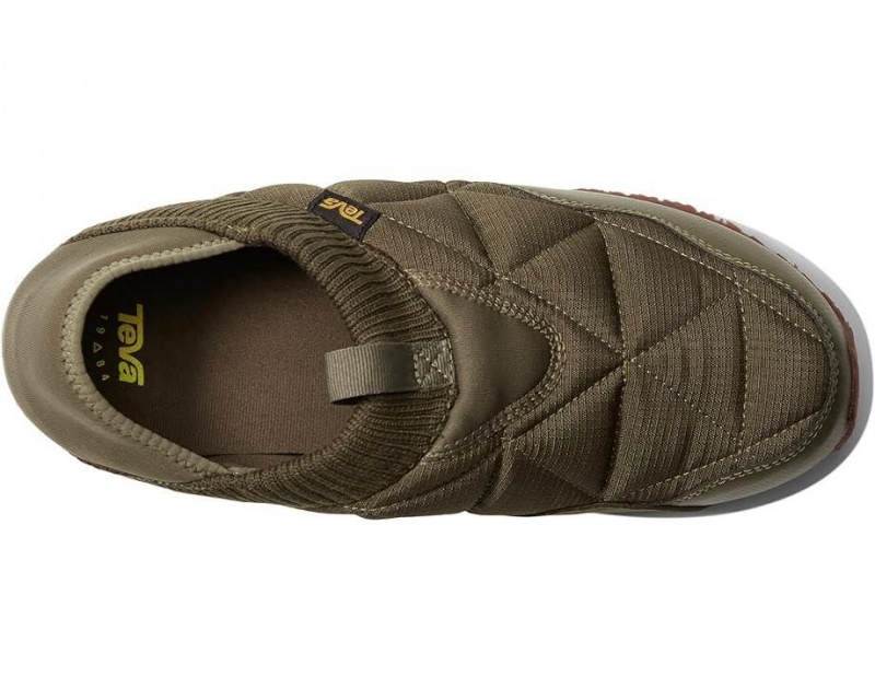 Olive Teva Reember Men's Sneakers | 63189-TBAN