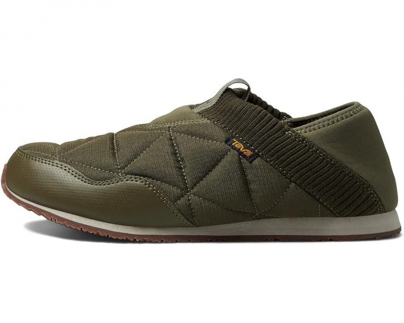 Olive Teva Reember Men's Sneakers | 63189-TBAN