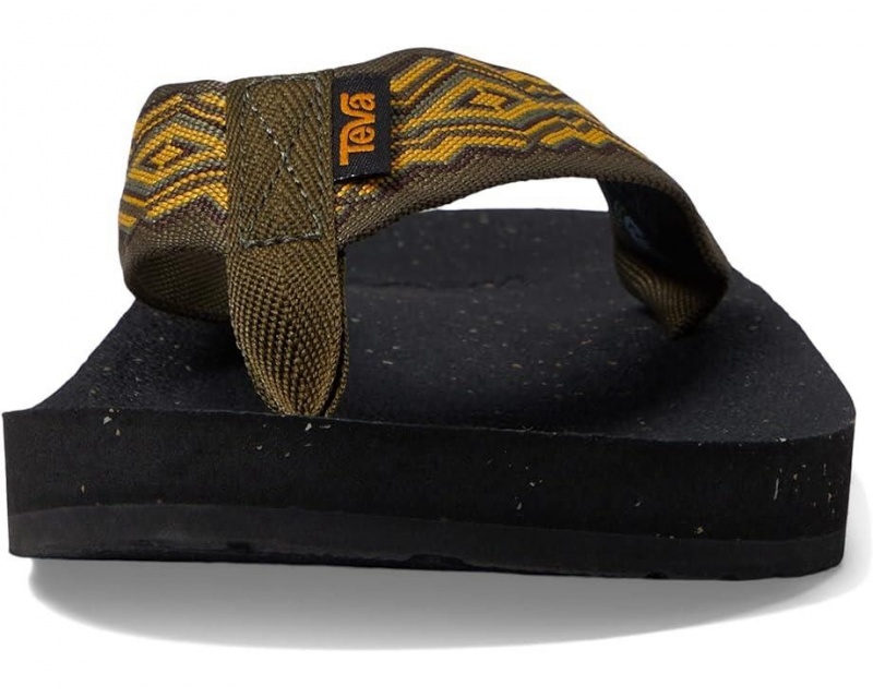 Olive Teva Reflip Men's Flip Flops | 38091-FLON