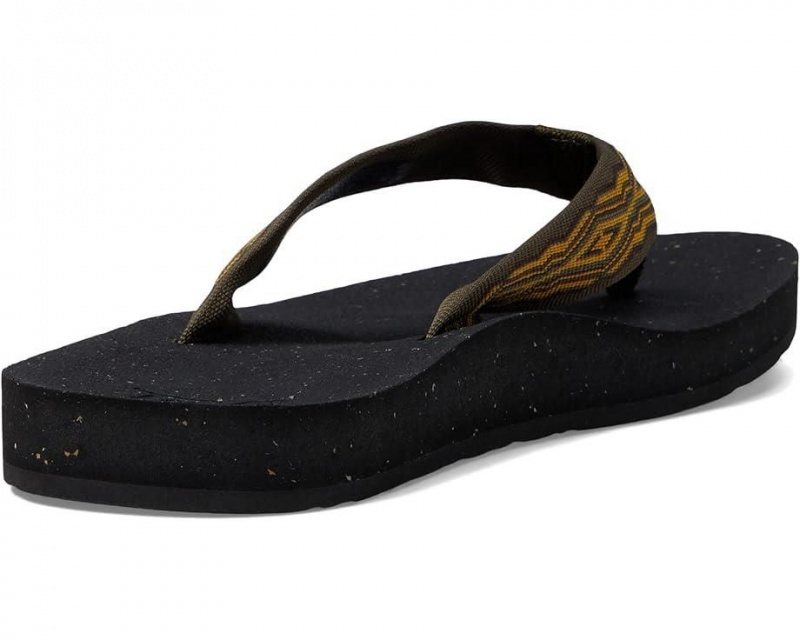 Olive Teva Reflip Men's Flip Flops | 38091-FLON