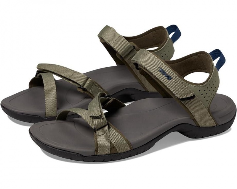 Olive Teva Verra Women\'s Sandals | 63708-RUFZ