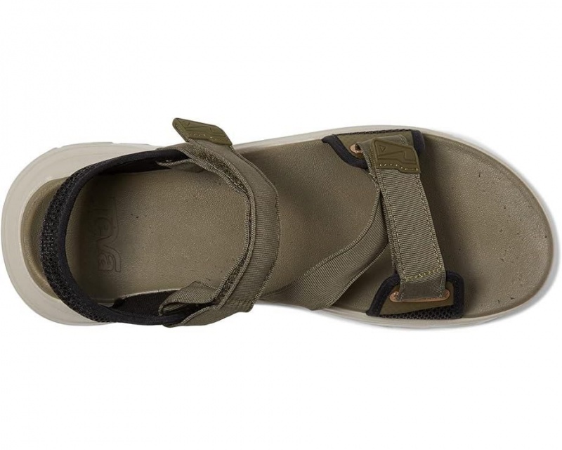 Olive Teva Zymic Men's Sandals | 72345-RNWC