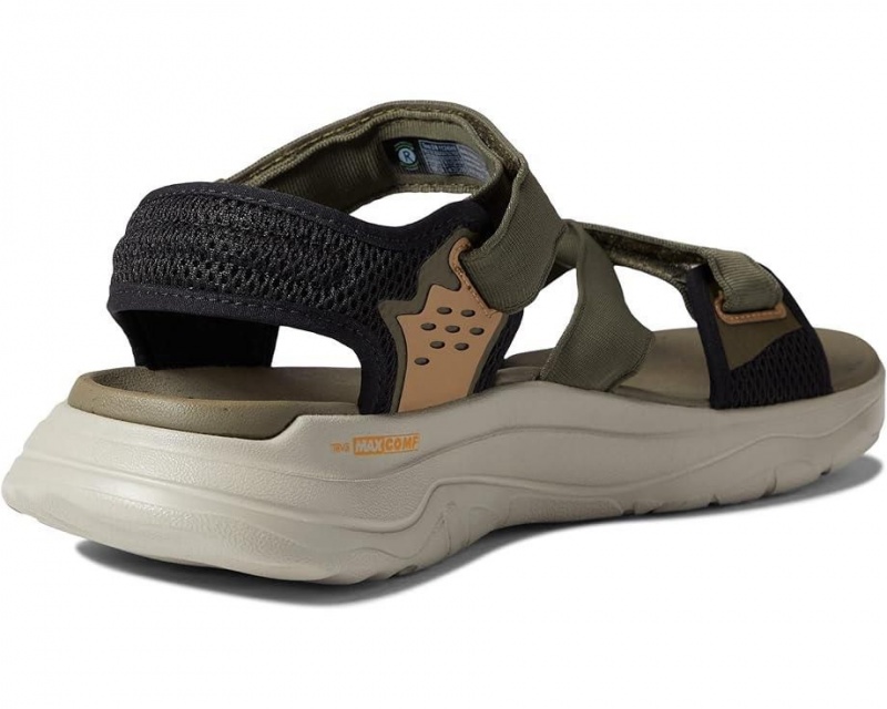 Olive Teva Zymic Men's Sandals | 72345-RNWC