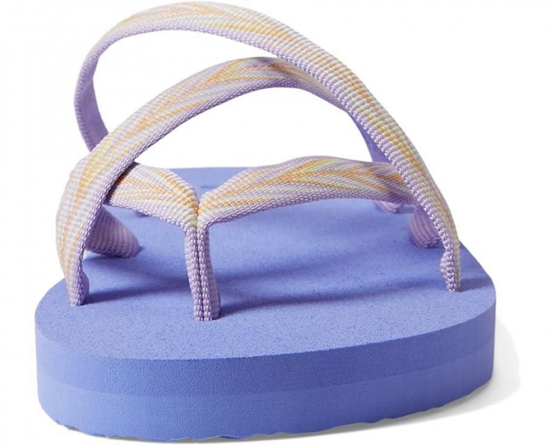 Purple Teva Olowahu Kids' Sandals | 98254-RPEN