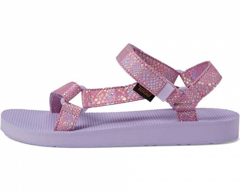 Purple Teva Original Universal Sparklie Kids' Sandals | 17204-MFZT