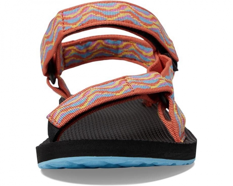 Red Teva Original Universal Revivew Women's Sandals | 94283-UIFK