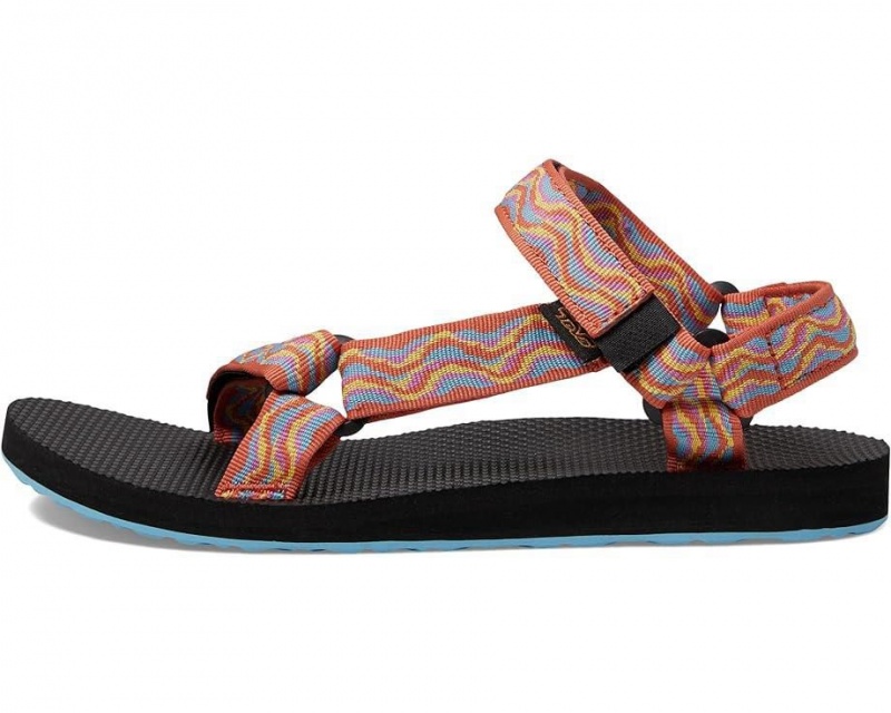 Red Teva Original Universal Revivew Women's Sandals | 94283-UIFK