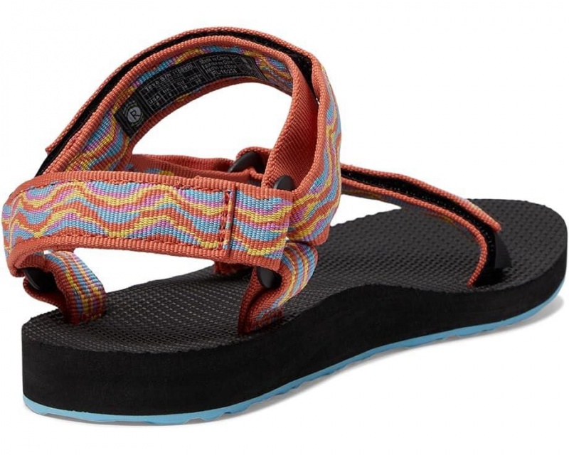 Red Teva Original Universal Revivew Women's Sandals | 94283-UIFK