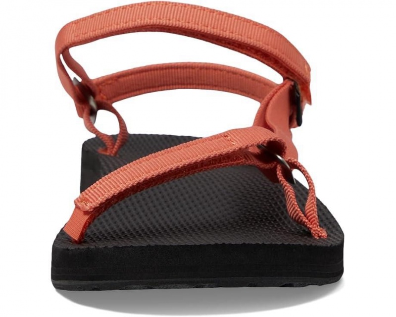 Red Teva Original Universal Slim Women's Sandals | 96054-GZDE