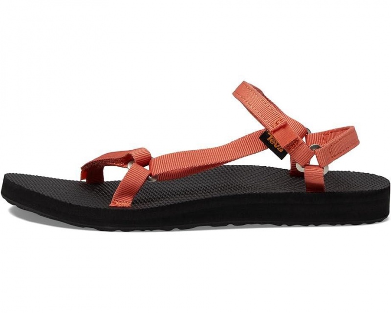 Red Teva Original Universal Slim Women's Sandals | 96054-GZDE