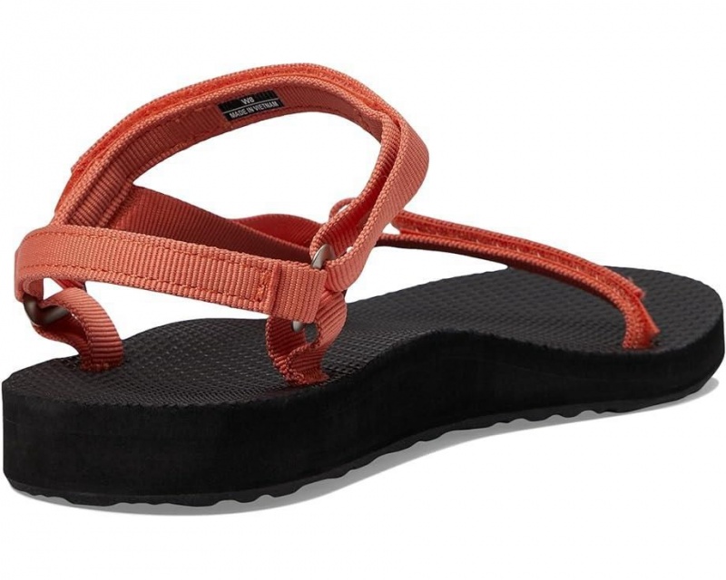 Red Teva Original Universal Slim Women's Sandals | 96054-GZDE