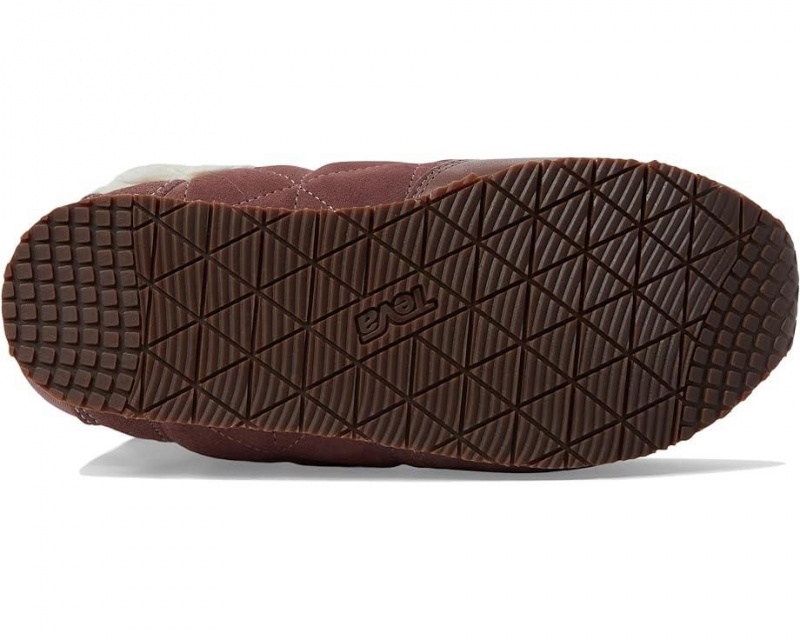 Red Teva Reember Plushed Women's Sneakers | 91560-WCHF