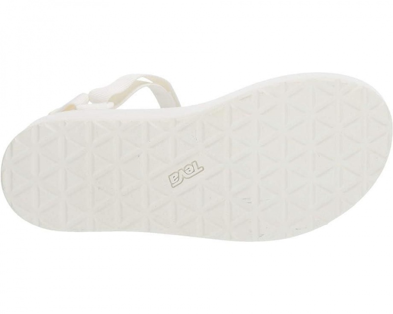 White Teva Flatform Universal Women's Sandals | 65271-MJIG