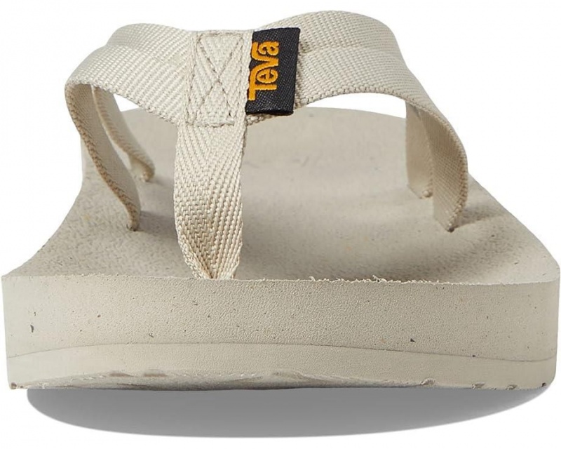 White Teva Reflip Strappy Women's Flip Flops | 75832-DPSY