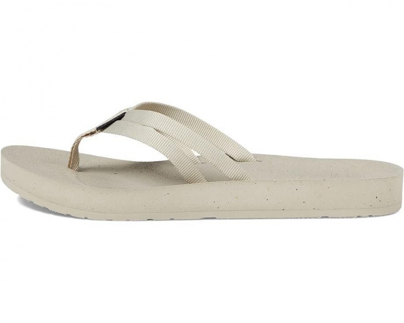 White Teva Reflip Strappy Women's Flip Flops | 75832-DPSY