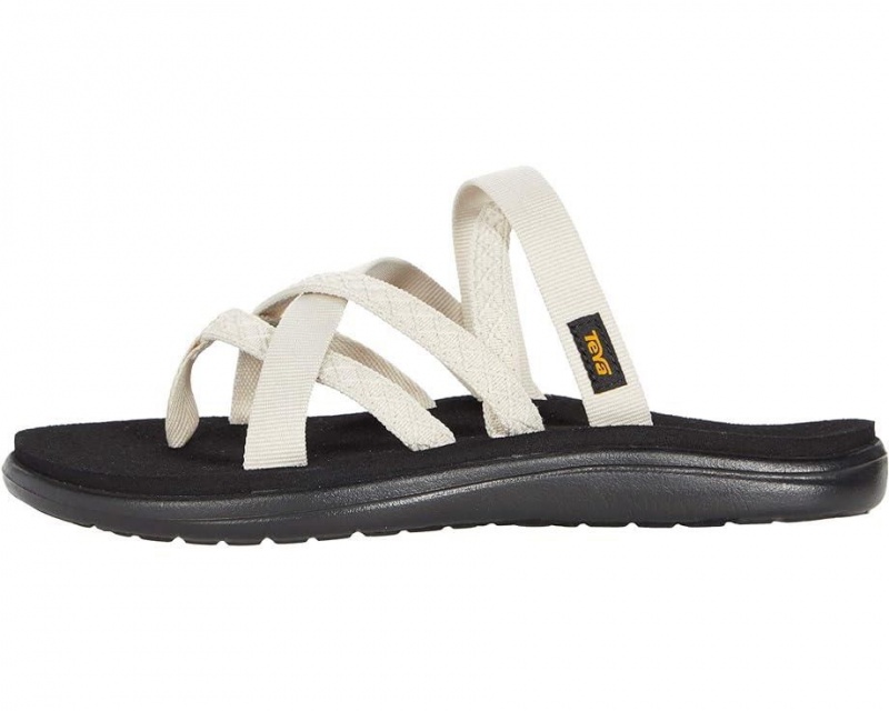 White Teva Voya Zillesa Women's Flip Flops | 53789-EHOL