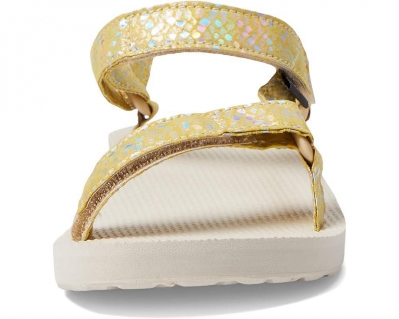 Yellow Teva Original Universal Sparklie Kids' Sandals | 49187-CSYN