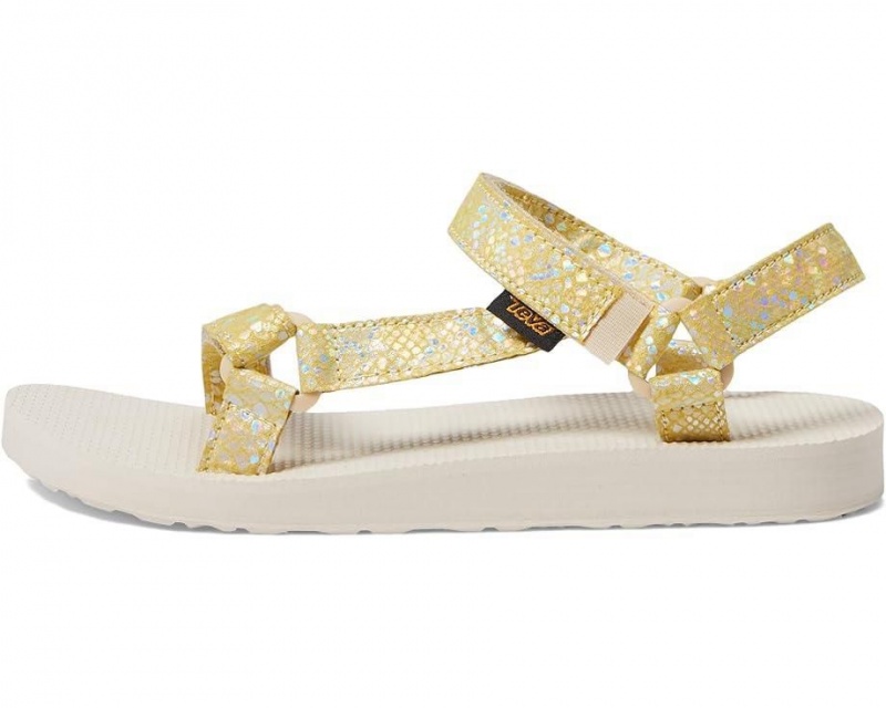 Yellow Teva Original Universal Sparklie Kids' Sandals | 49187-CSYN