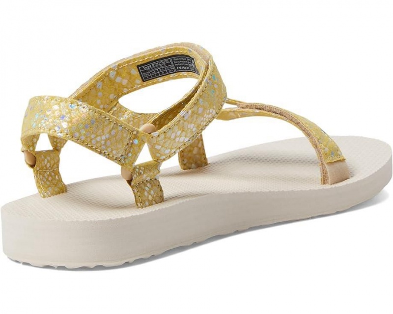 Yellow Teva Original Universal Sparklie Kids' Sandals | 49187-CSYN