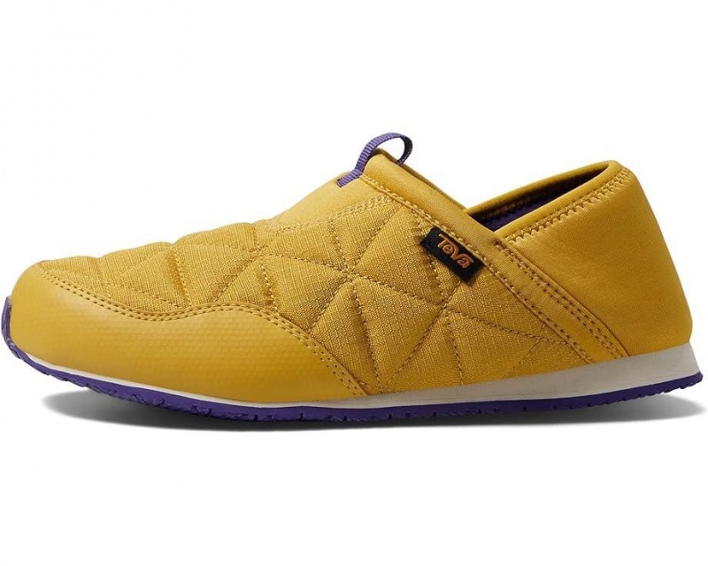 Yellow Teva Reember Kids' Sneakers | 15930-YOCX